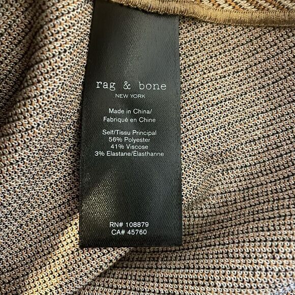 Rag & Bone Slade Blazer in Beige Multi Stripe 2 - Picture 12 of 14